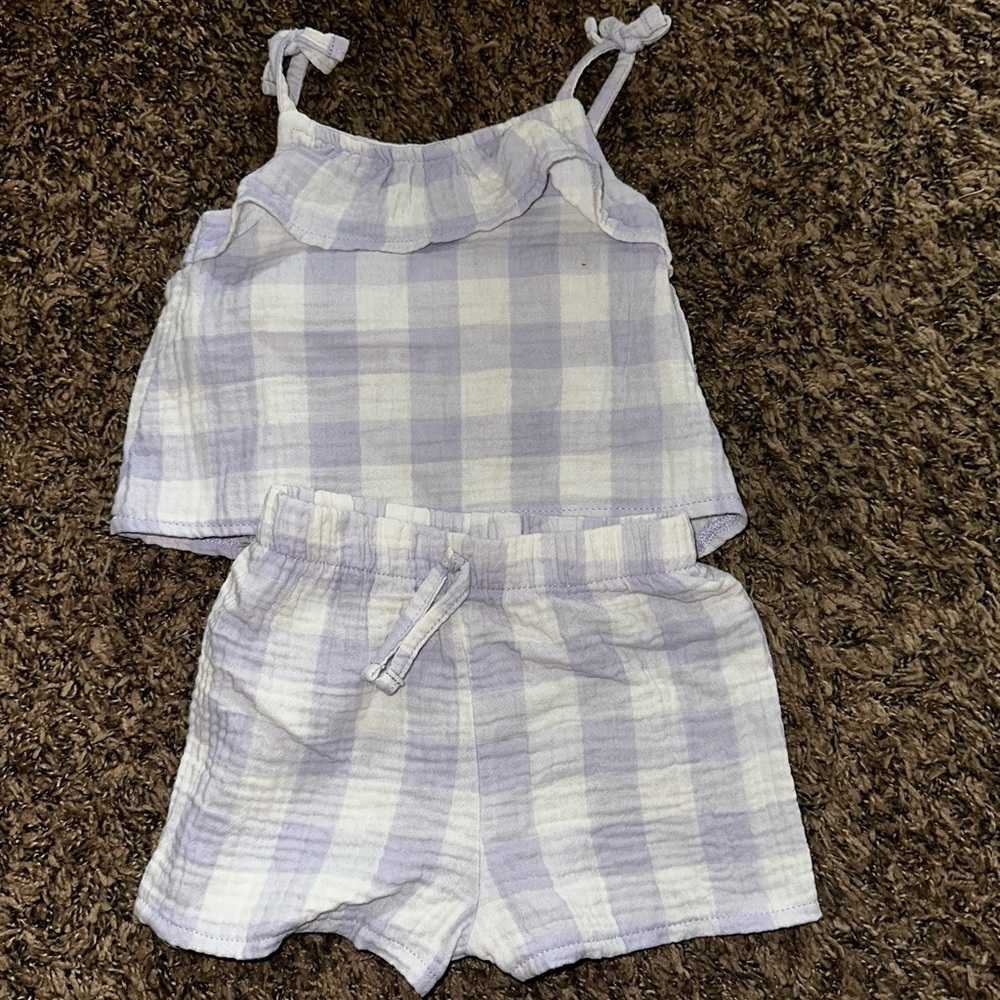 Plaid Kids One Piece Set